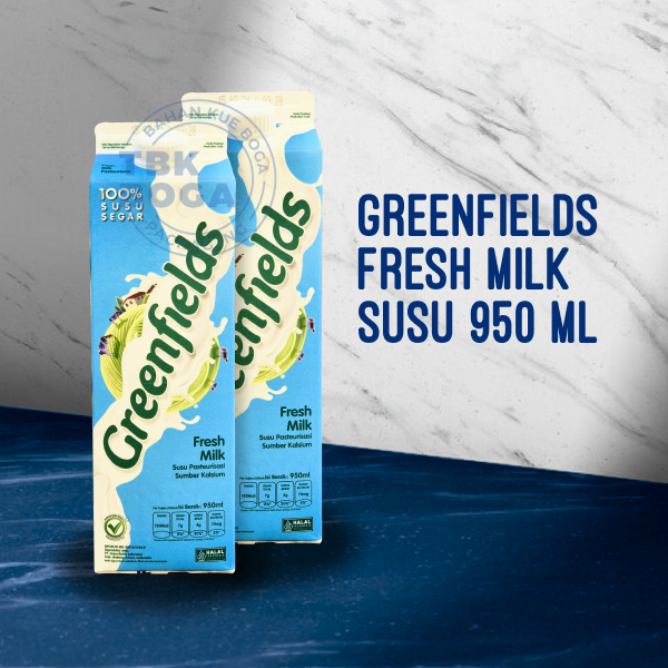 

Susu Greenfield ( 950 ml ) UHT Fresh Milk Greenfields Pasteurised Pasterasi