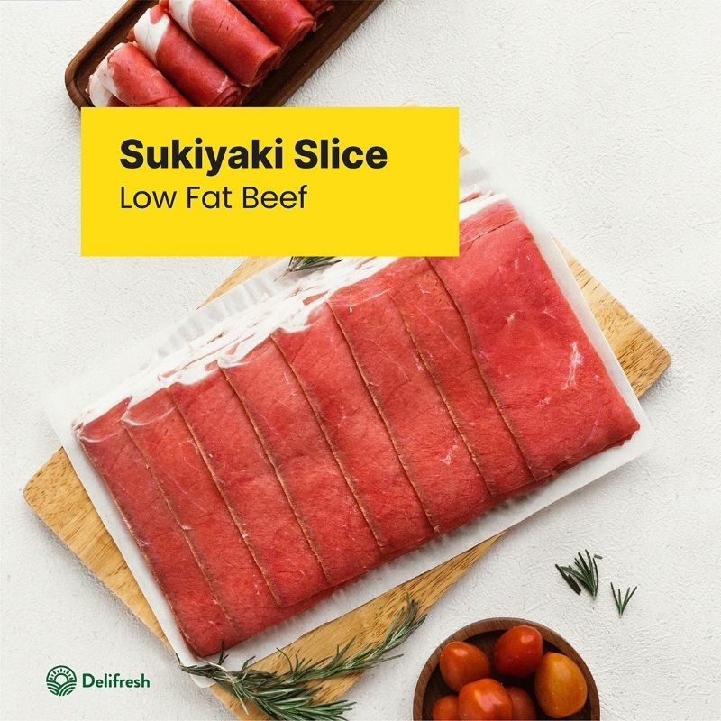 

Delifresh Sukiyaki Less Fat Beef Slice AUS 500 Gr