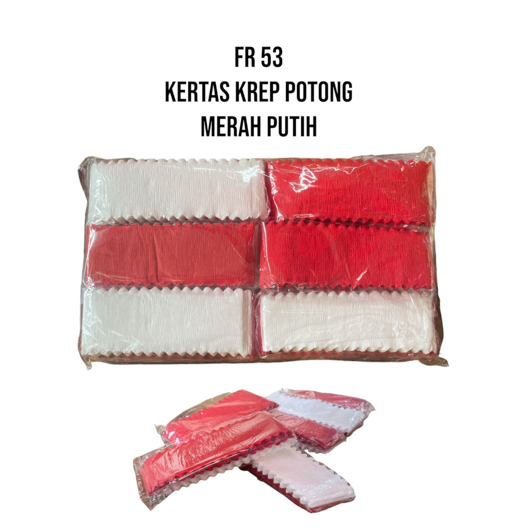

Kertas krep potong merah putih