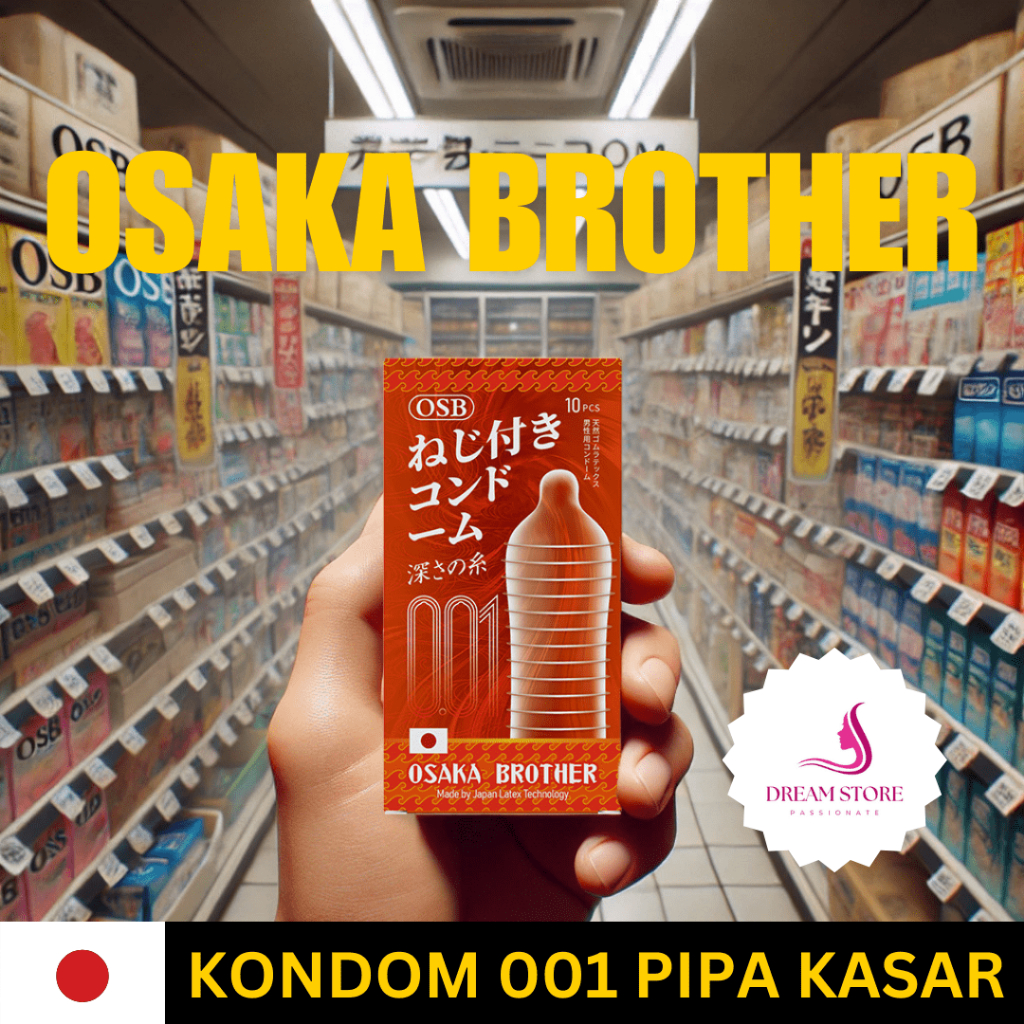 Condom Motif Pipa Kasar - Kondom Bergerigi Berduri 001 Osaka Brother [Privasi Aman]