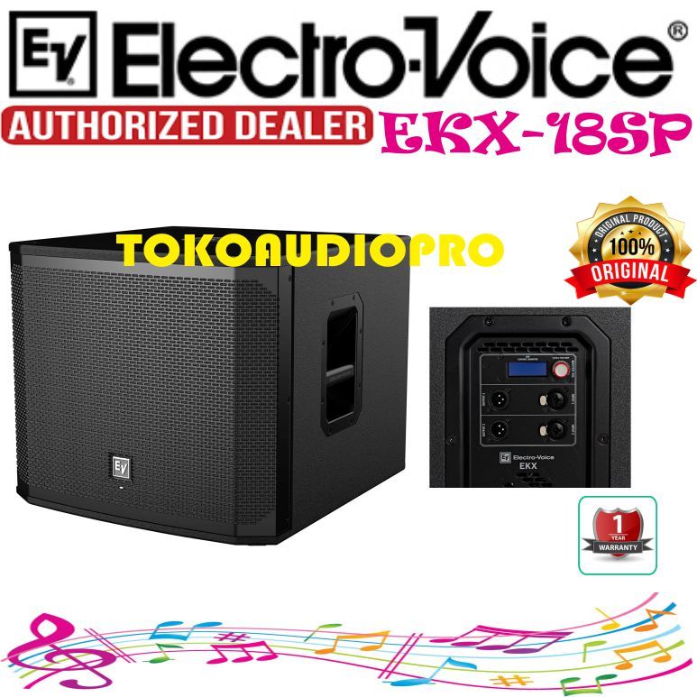 Sub Electro-Voice EKX18SP 18" 1300W Power Subwoofer Aktif EKX-18SP