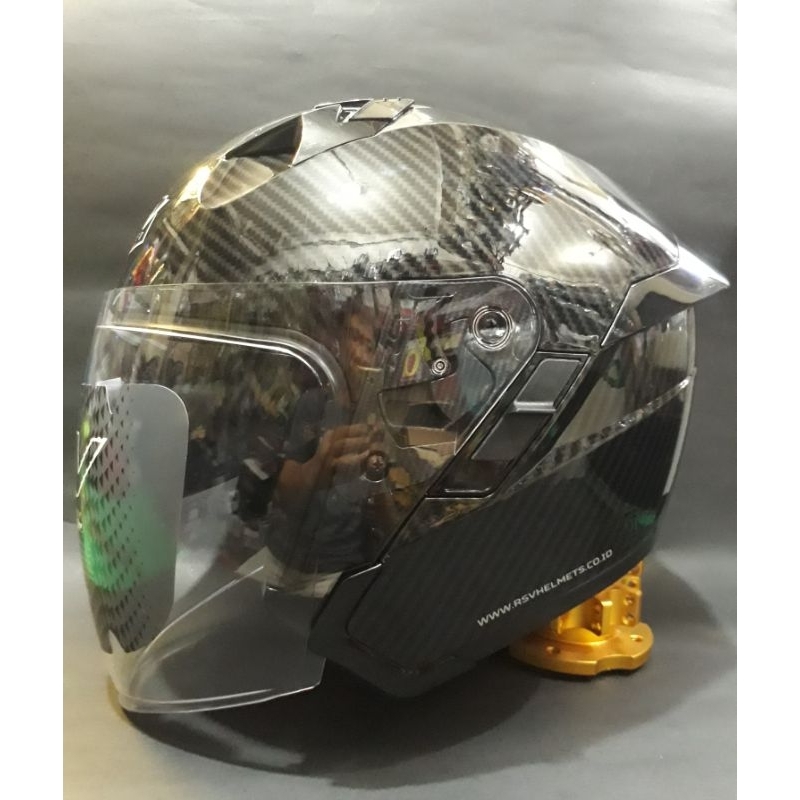 HELM RSV SV300 CARBON  | HELM RSV HALF FACE DOUBLE VISOR