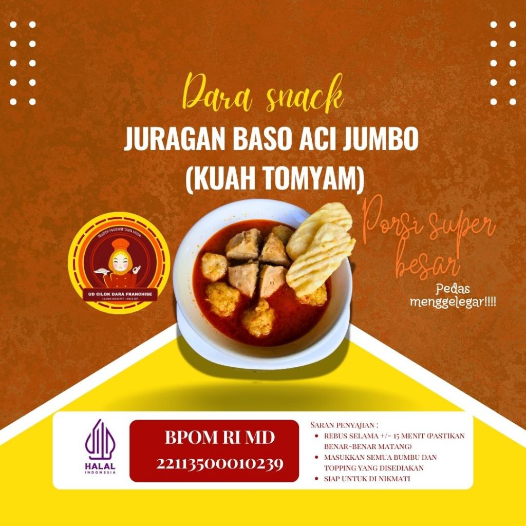 

BAKSO ACI JUMBO KUAH TOMYAM (PREMIUM)
