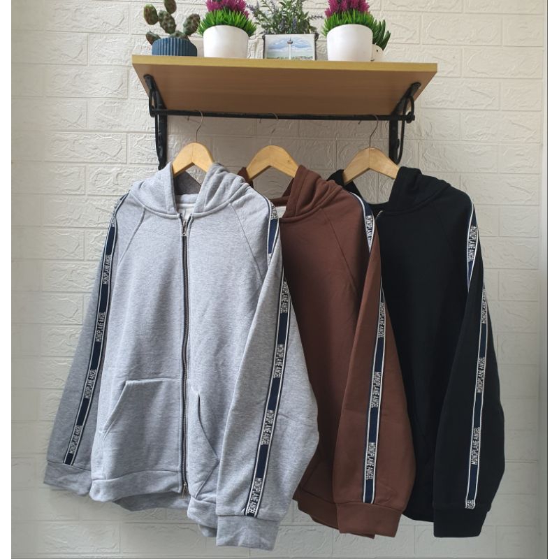 [J123]Hoodie Oversize List Unisex Premium Baby Terry