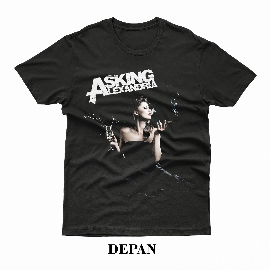 Kaos ASKING ALEXANDRIA The black Premium tshirt asking alexandria | Kaos metal ASKING ALEXANDRIA | K
