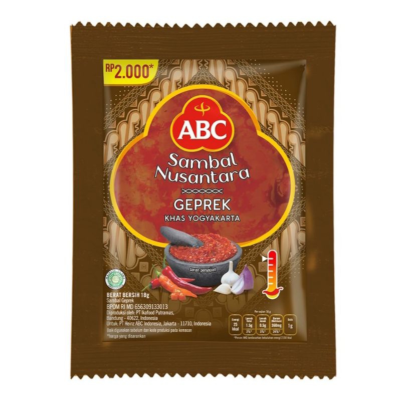 

ABC Sambal Geprek sachet 18 g