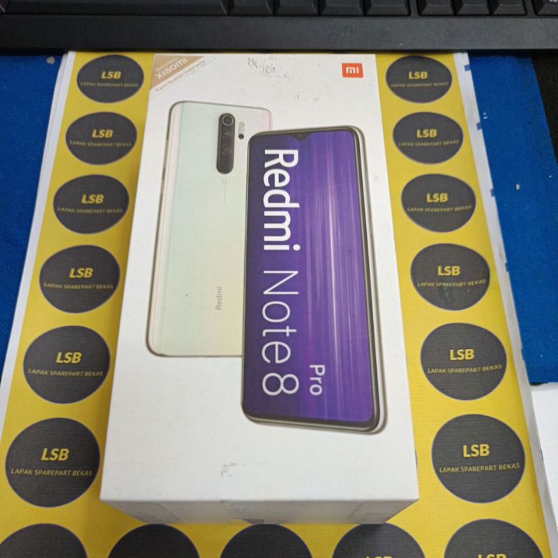 DUS BOX HANDPHONE XIAOMI REDMI NOTE 8 PRO ORIGINAL BEKAS