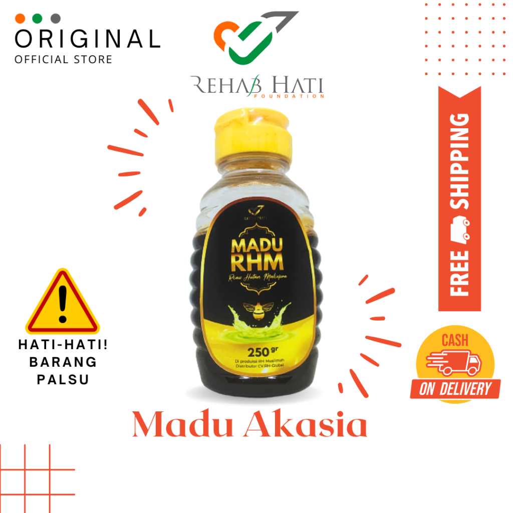 

Rehab Hati Shop Madu RHM Akasia Maliefera 250 Gram