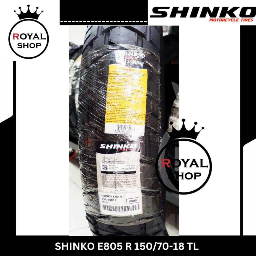 "BAN SHINKO BIGBLOCK E805 150/70-18 RING 18 BAN DUAL PURPOSE TUBELESS "