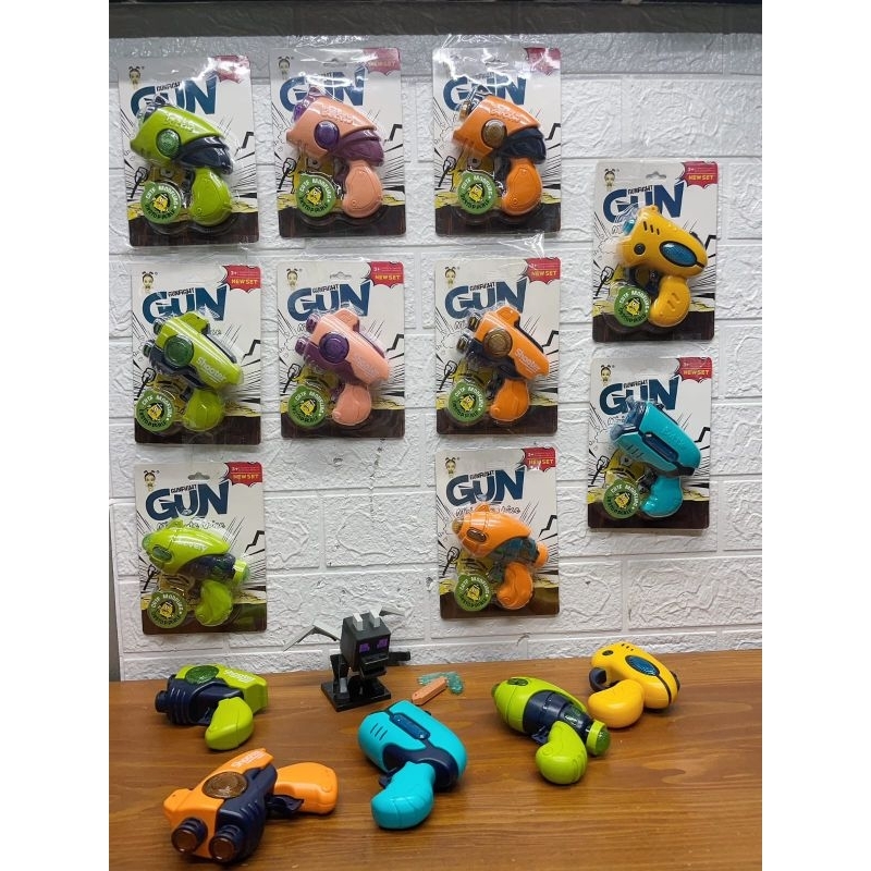 056 Mainan Anak Handgun Mini Anak Berlampu dan Suara / Mainan Mini GunFight