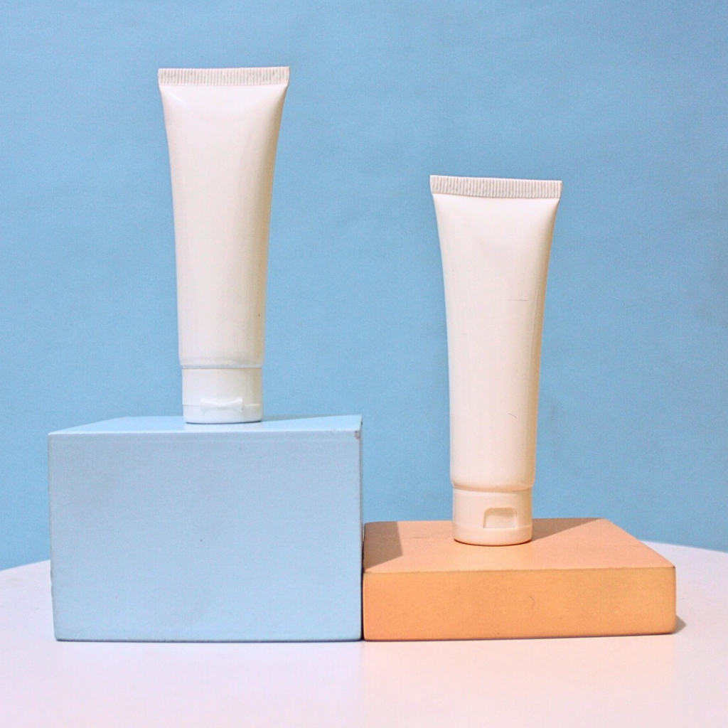 Botol tube 30ml putih slim / Botol tube fliptop 30ml / Tube kosmetik 30ml