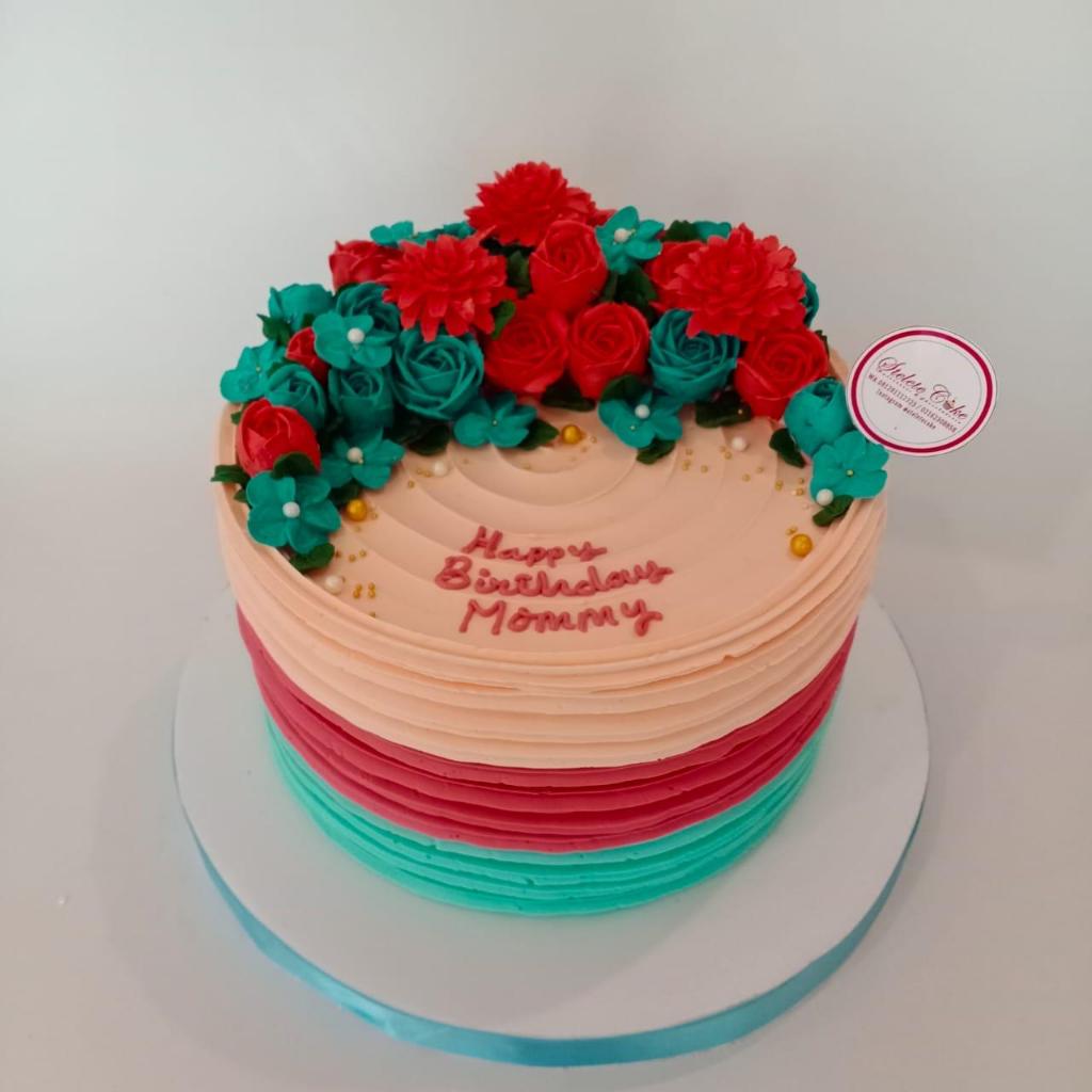 

Kue Ulang Tahun/Birthday Cake/Kue Ultah Tema Bunga/Kue Birthday Flower