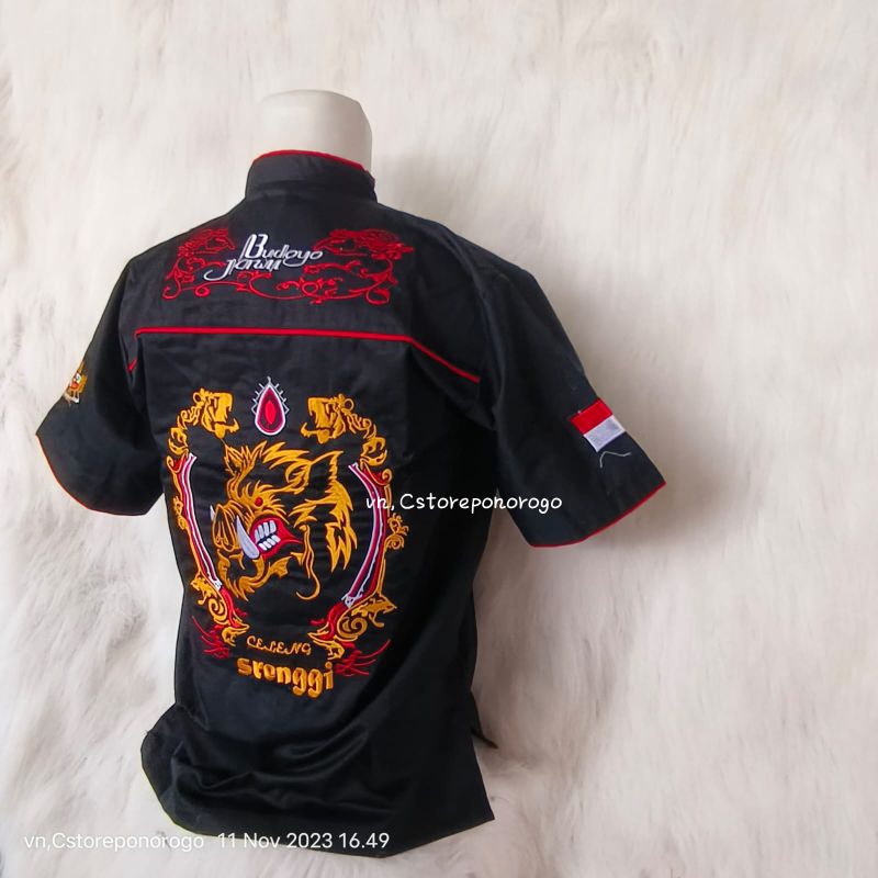 BAJU BORDIR MOTIF CELENG/ baju barong / kaos barong / barongan / reog / pecut / pecut bopo / devil /
