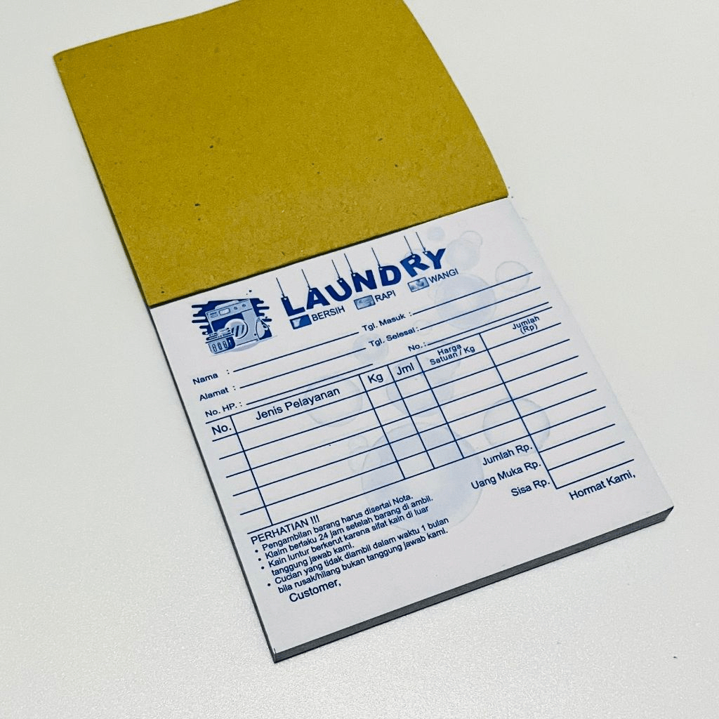 

Nota Usaha Laundry 2 Rangkap