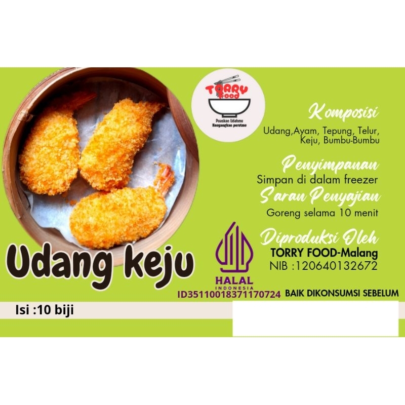 Udang keju dimsum frozen kemasan vakum,Torry food