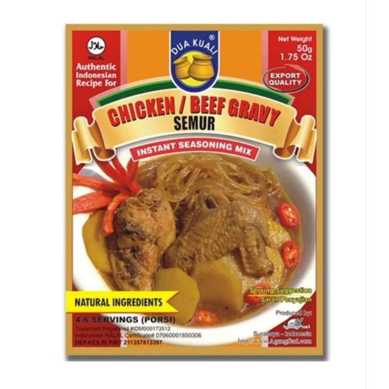 

BUMBU SEMUR DUA KUALI - Bumbu Instan Indonesia Siap Masak