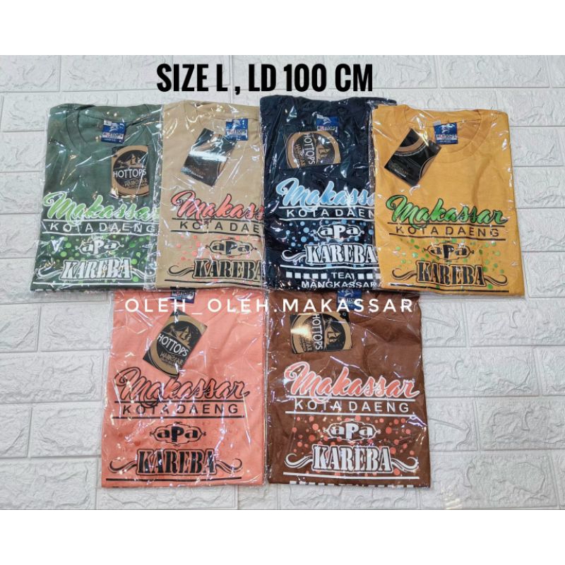 BAJU KAOS MAKASSAR KAREBA KOTA DAENG