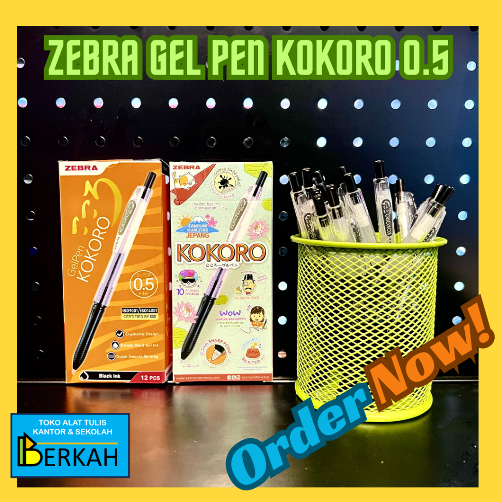 

Zebra Pena Kokoro Hitam 0.5 Original