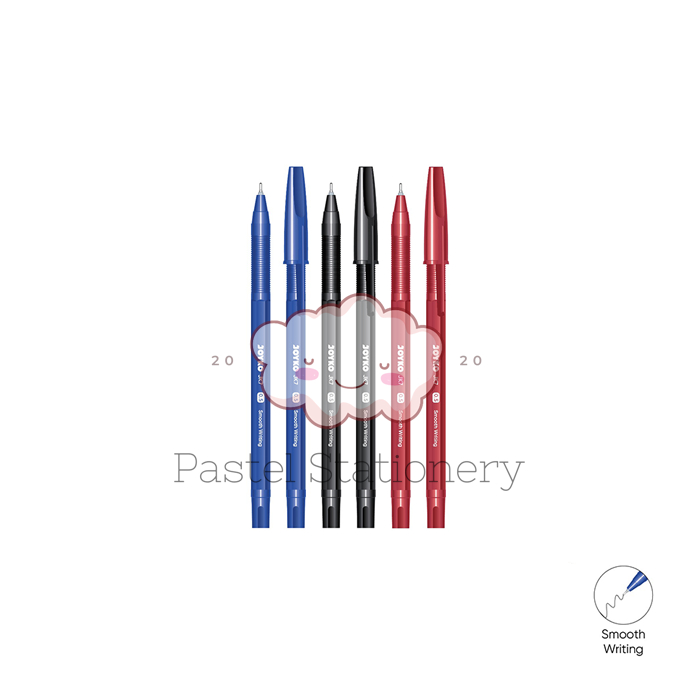 

Pulpen Joyko JK7 0.5mm - Bolpen Ball Pen Semi Gel Hitam Biru Merah JK-7 0,5 mm