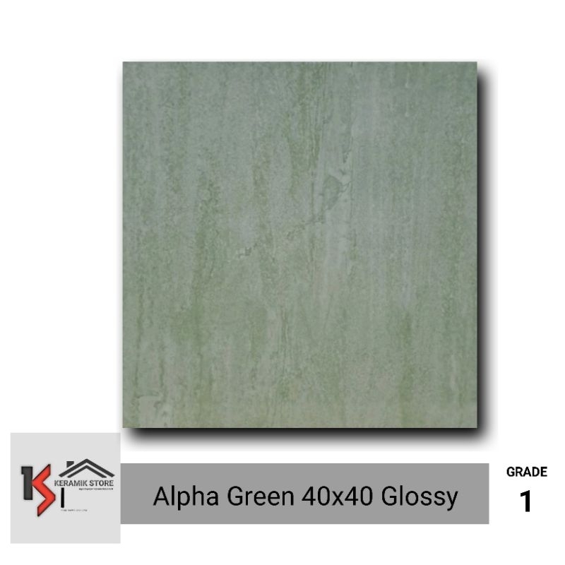 Keramik Lantai 40x40 Spectrum Alpha Green/Hijau Kw1