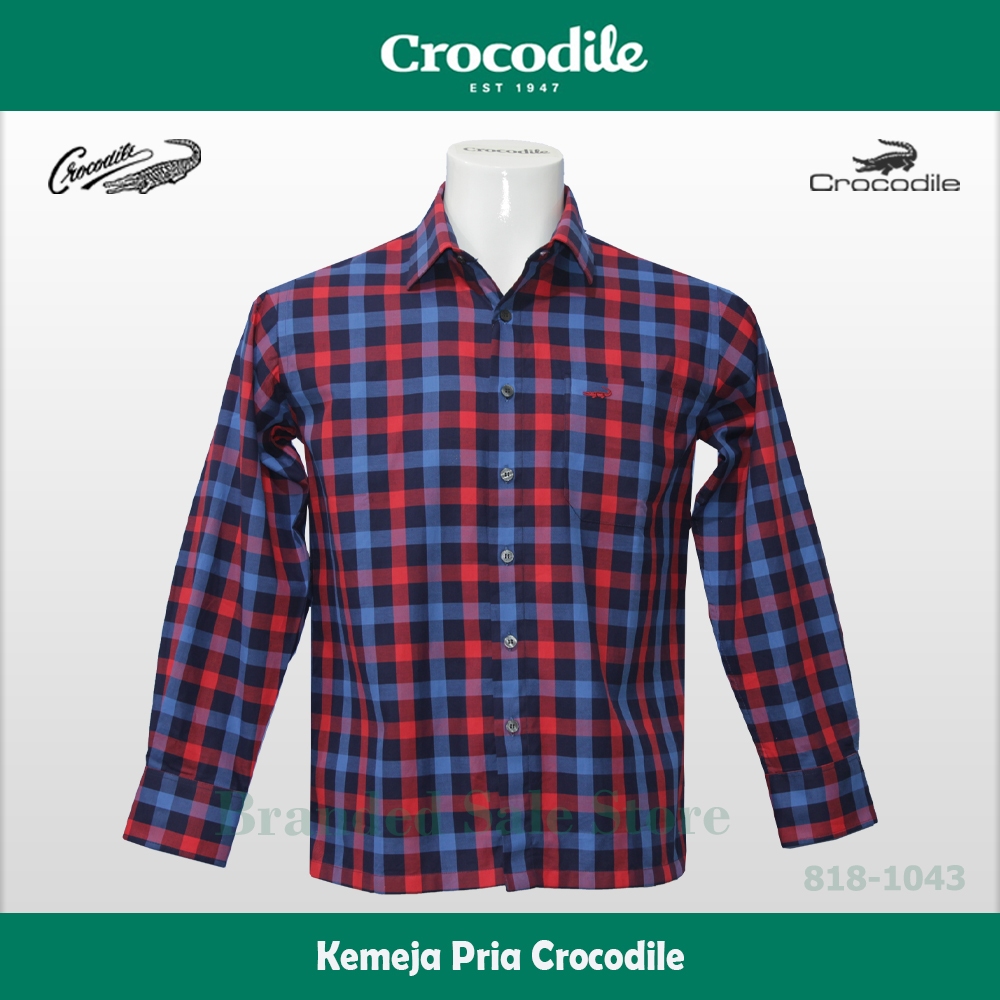 Kemeja Pria Lengan Panjang / Baju Lengan Panjang Crocodile  818-1043