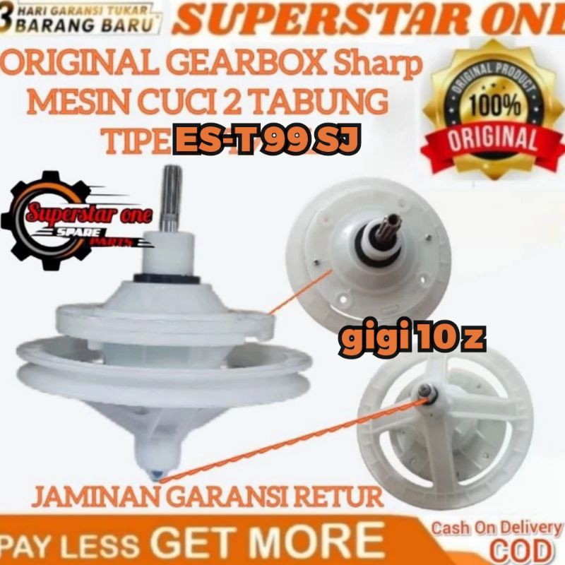 gearbox mesin cuci sharp ES-T 99 SJ GIGI 10