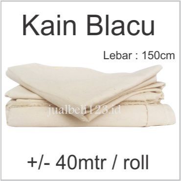 

Kain Blacu Belacu Blaco kanvas lukis lebar 150cm Roll