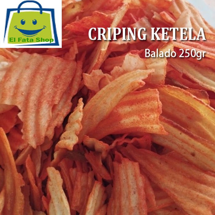 

Keripik Singkong Ceriping Singkong Ketela Balado Gurih Pedas 250gr