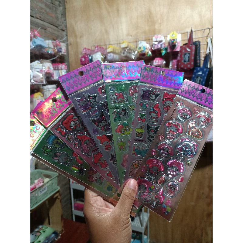 

Stiker Hologram sanrio / Stiker holo / stiker murah sanrio