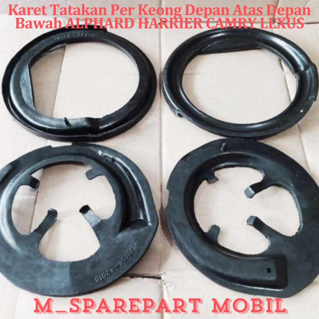 Karet Tatakan Per Keong Depan Atas Depan Bawah ALPHARD/ Per Keong HARRIER/Per Keong CAMRY/Per Keong 