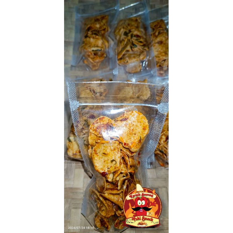 

Keripik Basreng Original dan Pedas 55gr Fress gurih
