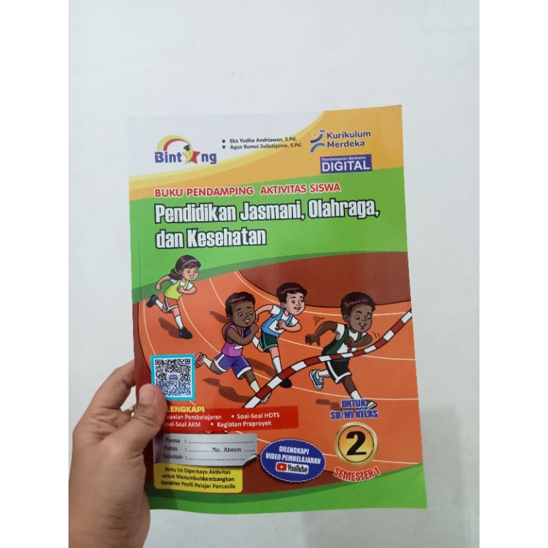 SIAP KIRIM PJOK/BUKU PENDAMPING AKTIVITAS SISWA/KELAS 2/SEMESTER 1/PENERBIT BINTANG