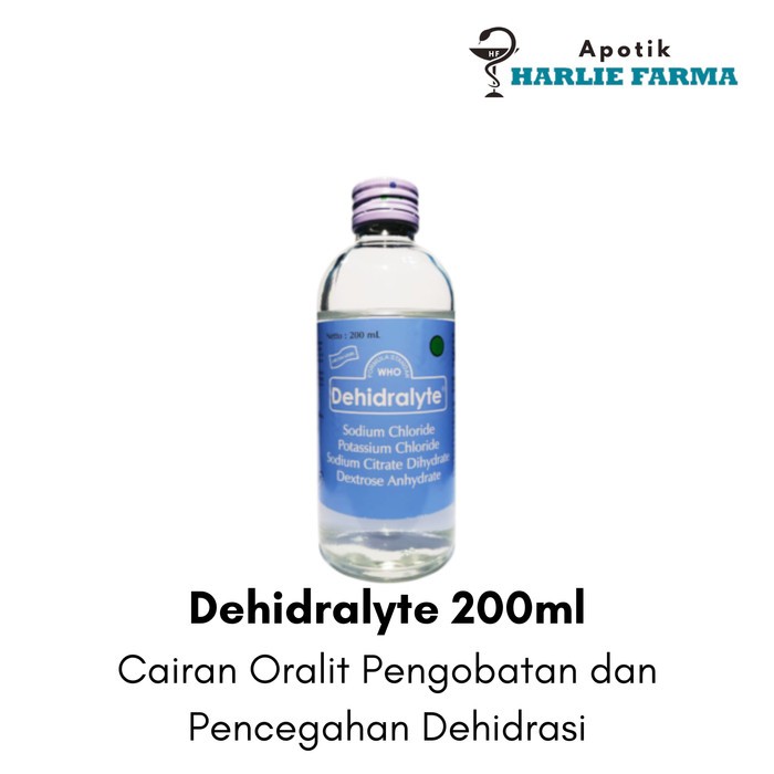 Dehidralyte Dehidralit 200ml - Cairan Oralit Dehidrasi Diare Muntah Obat 200 ml