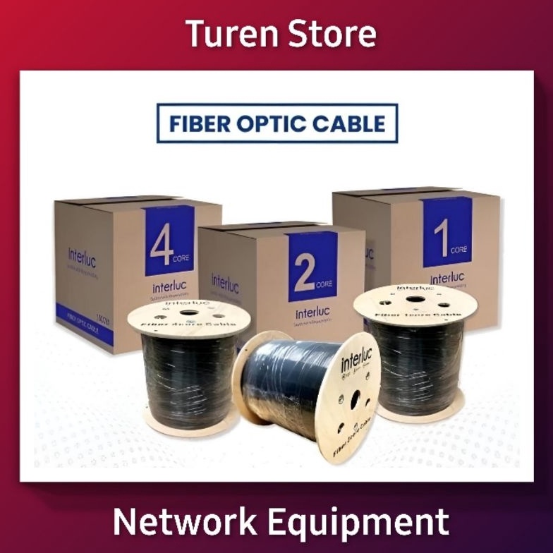 interluc 1Core 2Core 4Core 3Seling Kabel FO Fiber Optic 3 Seling Dropcore 1 Core 2 Core dan 4 Core 1