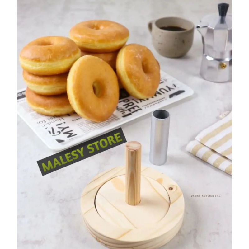 Cetakan Donat Kayu 1set / cetakan donat kayu / pembatas adonan / ring donat