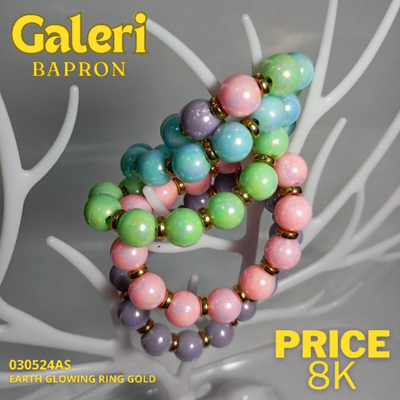 Gelang Manik Premium (Earth Glowing Ring Gold)