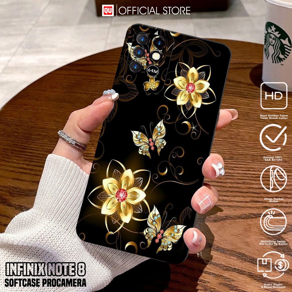 Case Infinix Note 8 - Casing Infinix Note 8 Terbaru Motif KP - Softcase Hp Infinix Note 8 - Silikon 