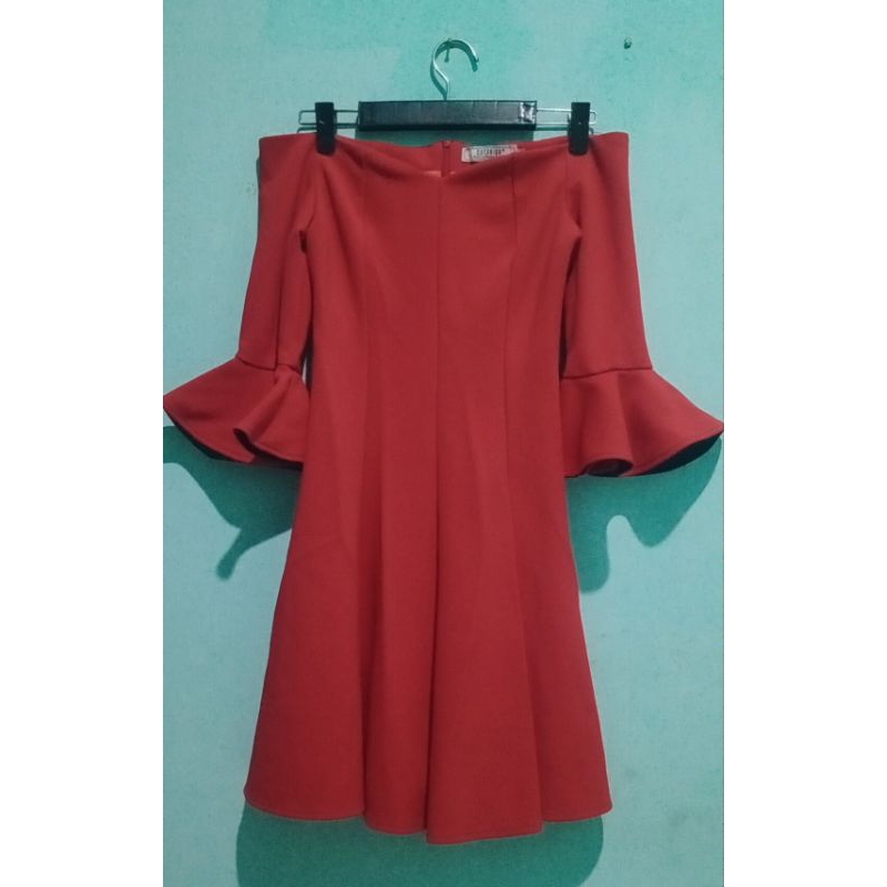 preloved dress sabrina unik lucu branded