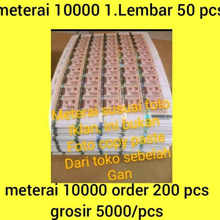 

Cuci Gudang materai 1