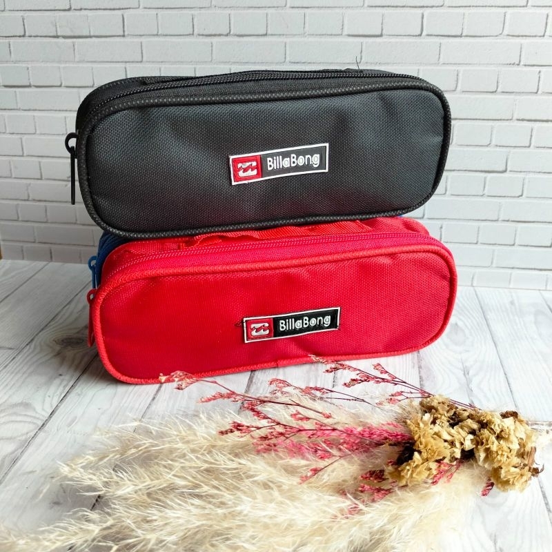 

Tempat pensil/Kotak Pensil pencil case sleting bahan billabong