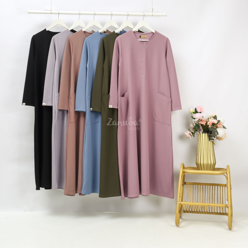 [SIAP KIRIM] HOMEY DRESS VOL 20 BY ZANUBA HIJAB SIZE S M L XL XXL - HOMEY DRESS - HD 21 - HOMEY DRES