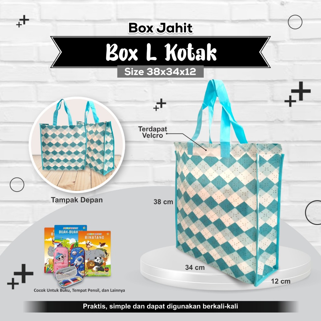 

[GROSIR] Tas Belanja Tote Bag Motif Tas Kado Tas Spunbond Motif 38x34x12