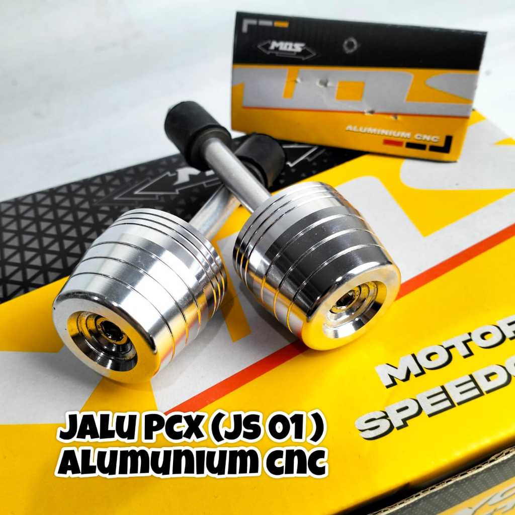 JALU STANG PCX ALUMUNIUM MOS JALU STIR PCX FULL CNC STAINLESS BAUT JALU PCX MOS