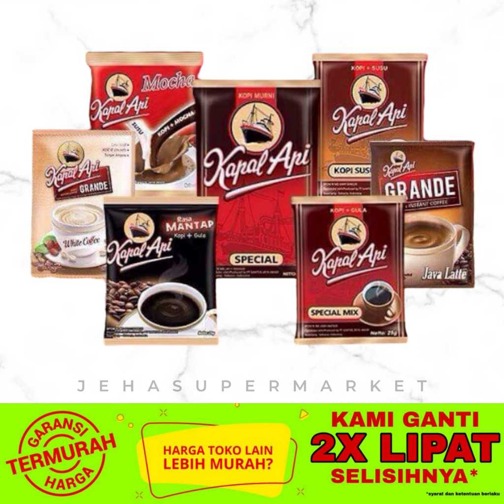 

⭐ KOPI INSTANT ⭐ Kapal Api - 1renteng isi 10pcs / 11pcs
