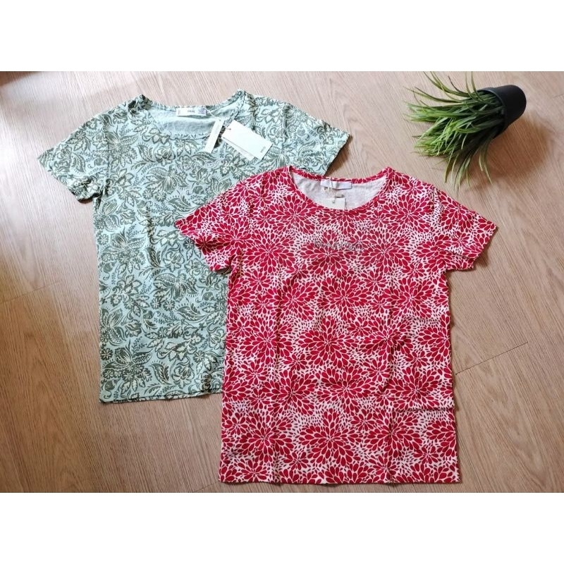 Kaos MANGO ORIGINAL Tshirt Wanita Mango Ladies - 2 pcs (Free Paper Bag)