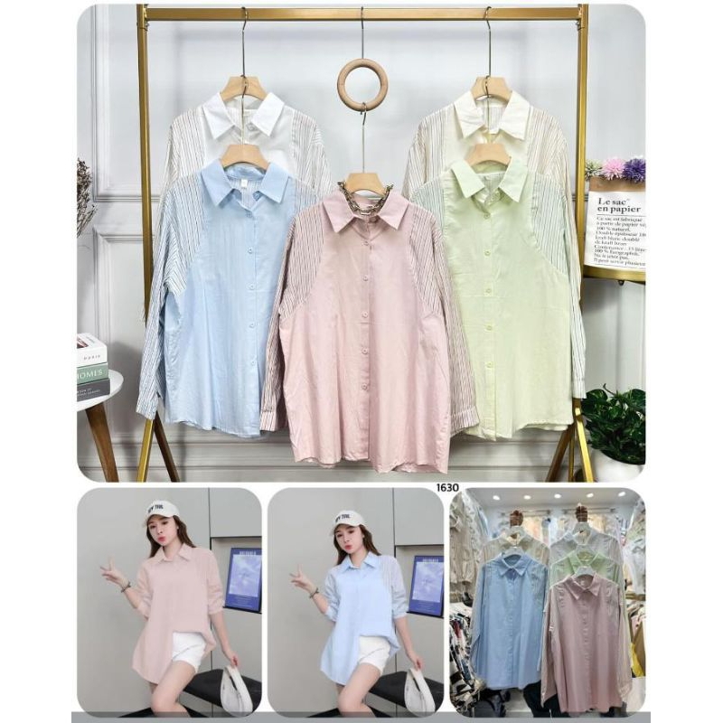 KEMEJA WANITA KATUN IMPORT PREMIUM/KEMEJA KEKINIAN