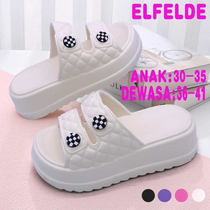 ELFELDE Sandal Anak Cewek Sandal Anak Perempuan Sandal Jelly Anak Wanita Fuji Anti-selip