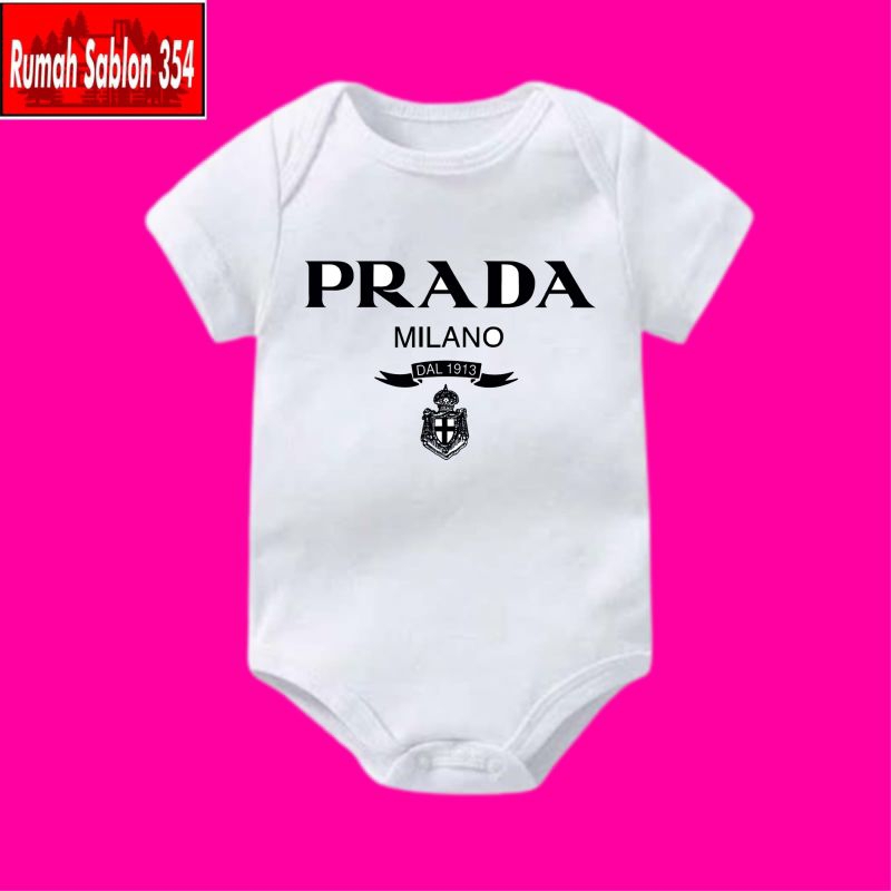 Baju bayi jumper baby(Prada millano)karakter anak kaos bayi laki-laki perempuan bodysuit jumpsuit ba