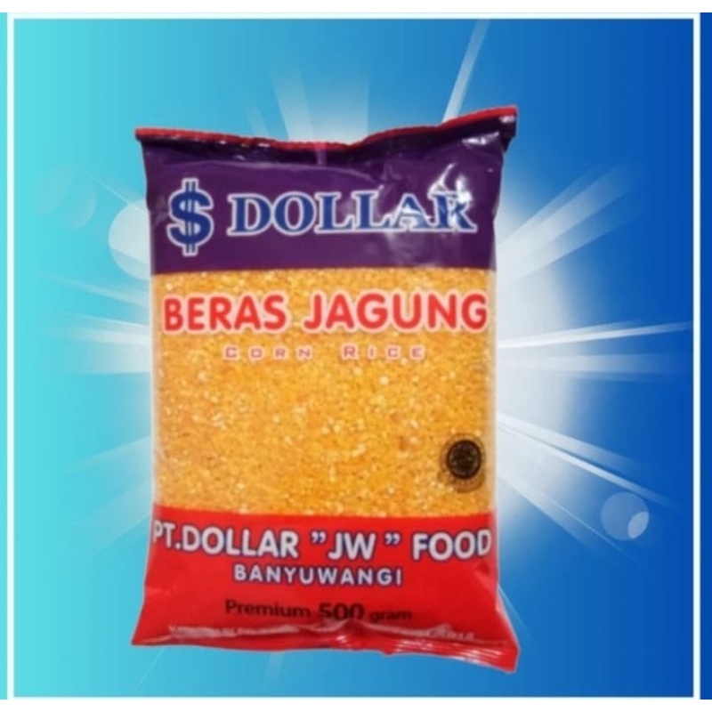 

Nasi Beras Jagung DOLLAR 500Gram - 2 Pcs