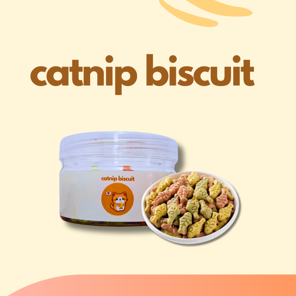 Mypaw Mart Biskuit Kucing Magic Catnip 100g - Snack Kucing magic Catnip - Cemilan Kucing 100 gram Ca